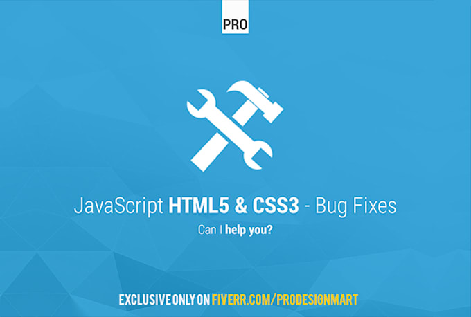 Fix your html, css, jquery, wordpress issues by Prodesignmart | Fiverr