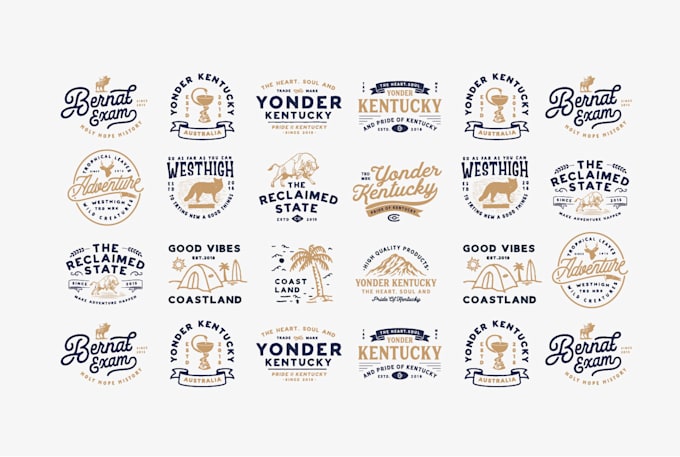 design vintage and retro logo