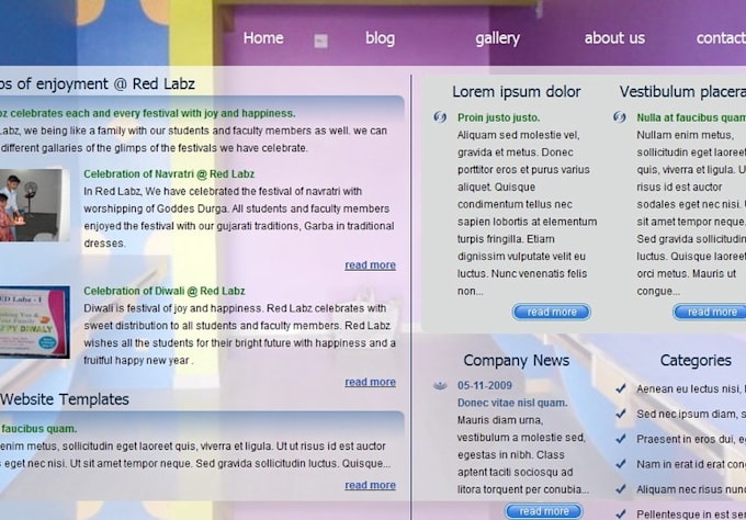 design a static webpage MULTIpleGIGS