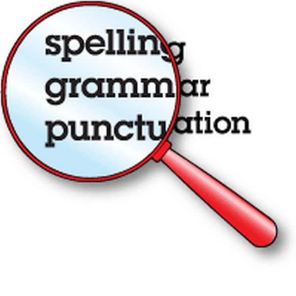 proofread and correct spelling and punctuation