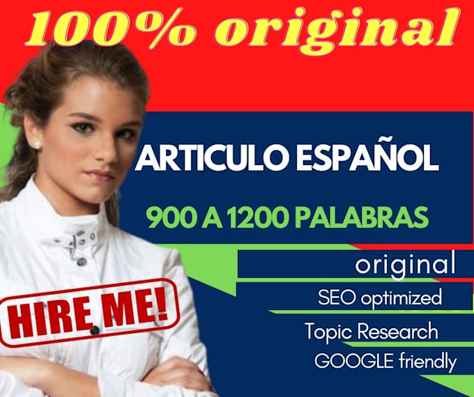 write original articles in spanish for your blog