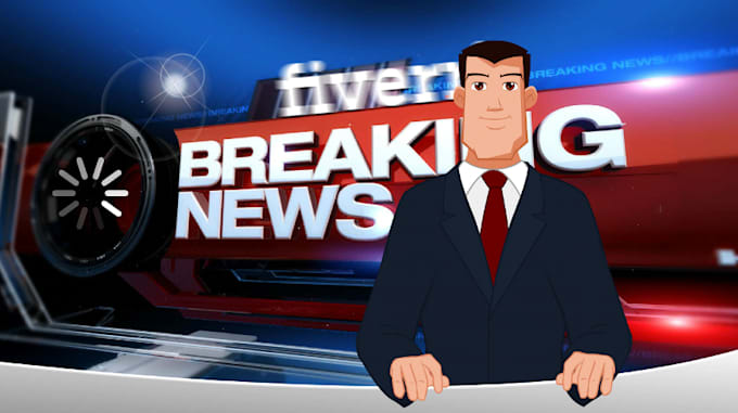 Present your breaking news video cartoon style by Jackfoster | Fiverr
