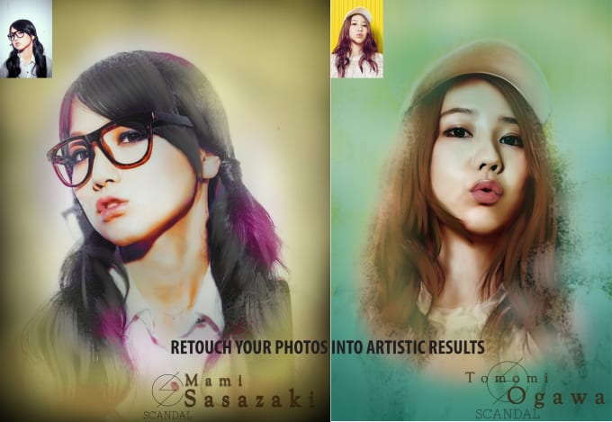retouch your photo into artistic results