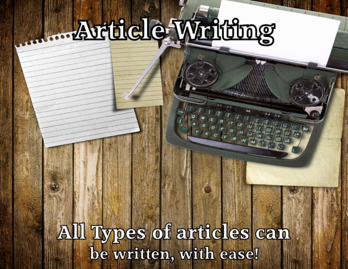 write you an article for any purpose