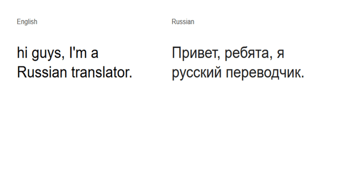 translate English to Russian,English to Hindi for You