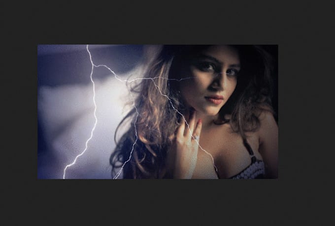 add Animated lightning strikes on your photo