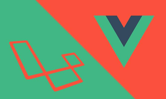 create a project or script in laravel with vue js frontend