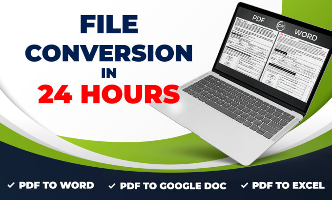 convert pdf to word, pdf to excel or data entry in 24 hours