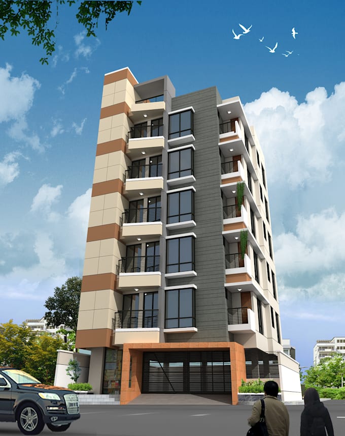 create interior, exterior and 3d floor plan model in 3ds max