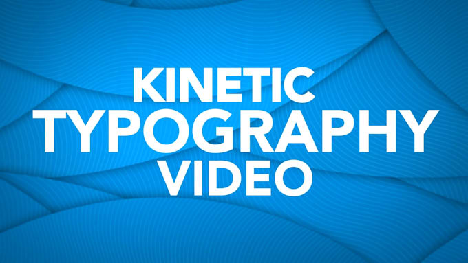 create text animation kinetic typography videos