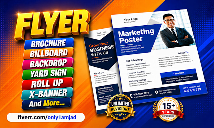 design a professional flyer or handout for your business