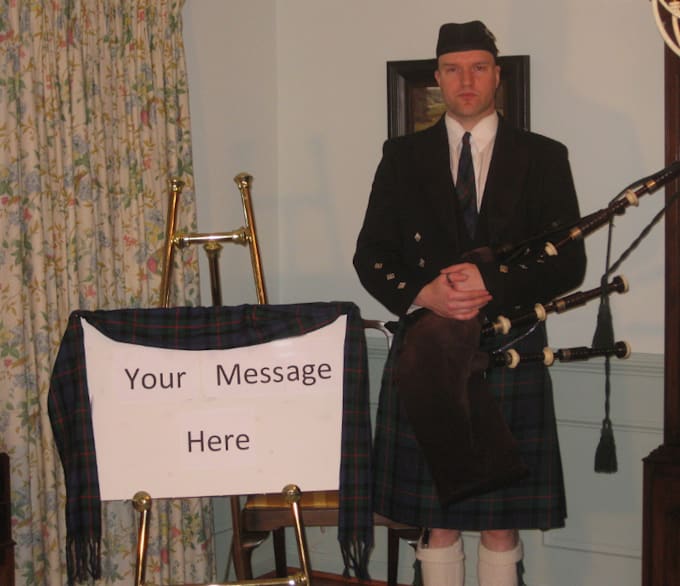 Play happy birthday on the bagpipes by Wraither Fiverr