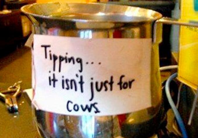 happily accept a TIP