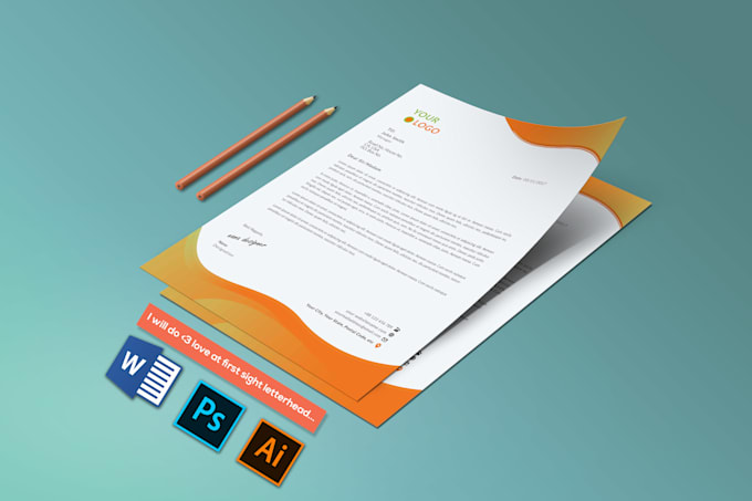 create professional look letterhead