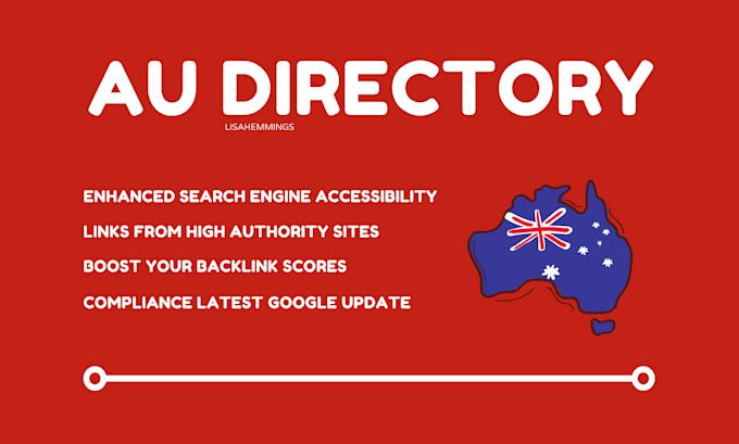 provide high da australia web directory backlinks
