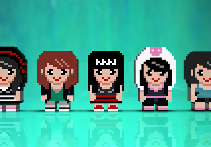 Make A 3d 8 Bit Cartoon Of Yourself Or Group For Timeline Cover Or