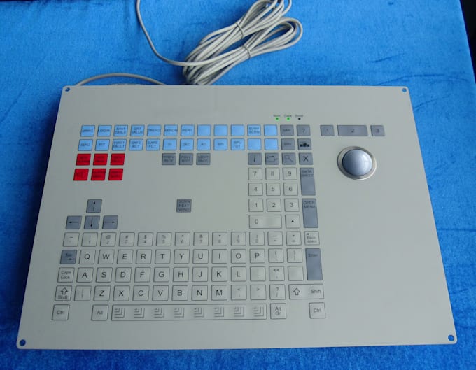 custom membrane machine panel