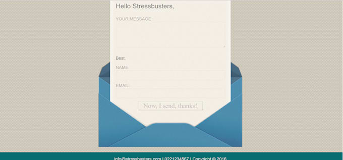 design a static website with interaction