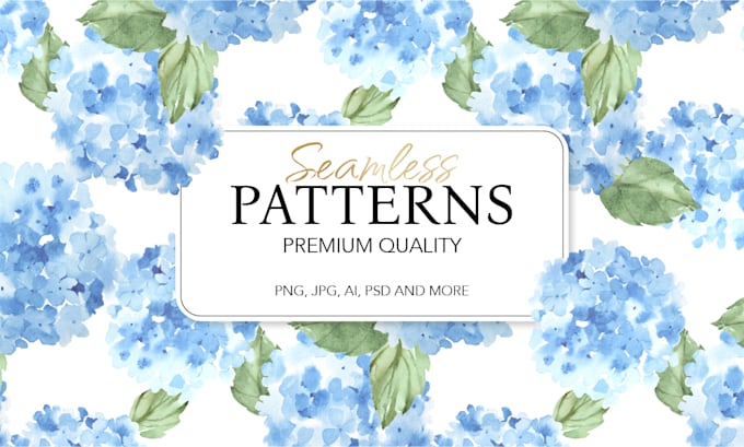 design unique watercolor seamless pattern for printing