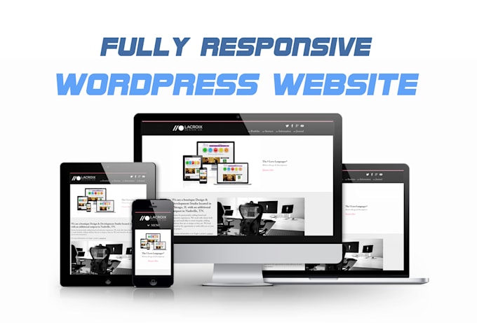 Build a fully responsive wordpress website by Scorpionz | Fiverr