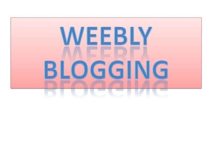 create A Blog or Website at Weebly