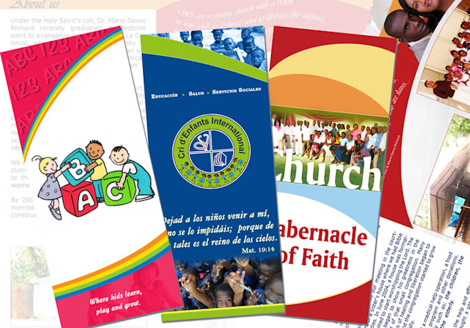 design a creative bifold or trifold brochure