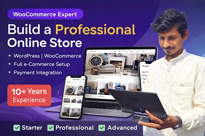 build a high converting woocommerce ecommerce website for your business