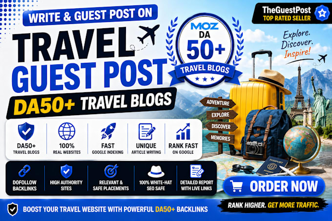 write and guest post on travel blogs with dofollow SEO backlinks