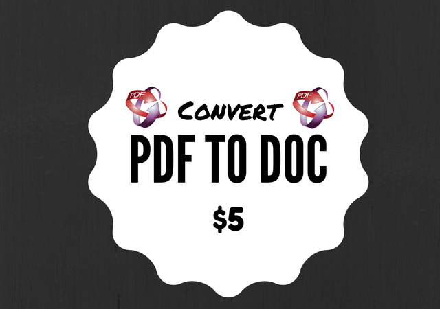 convert a pdf to doc file