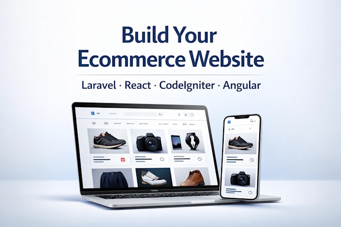 build a custom ecommerce website using php and react