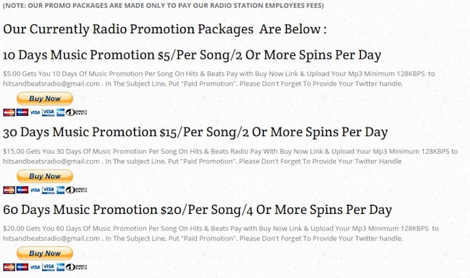play your song on our radio