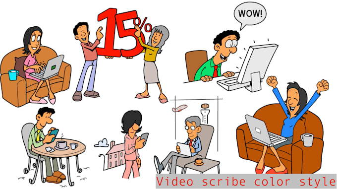create custom color whiteboard animations explainer