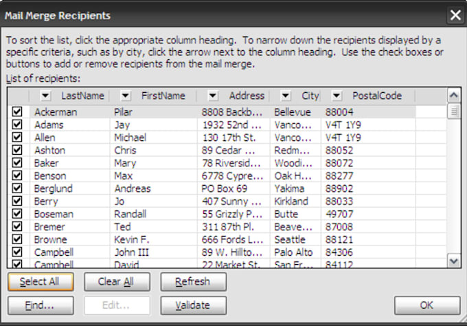 merge up to 500 records