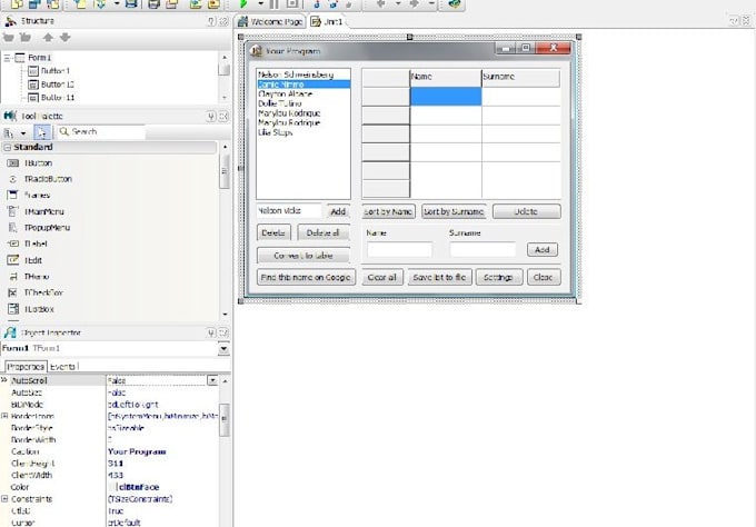 make simple Delphi / Pascal program for you