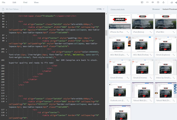 Test your html email template using litmus by Edeveloper Fiverr