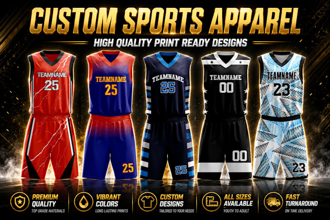 do any custom sports jersey design or sublimation jersey