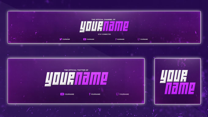 Make a profile photo and a banner for your youtube or