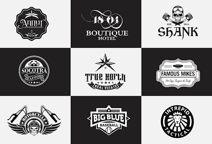 do the vintage and retro logo design
