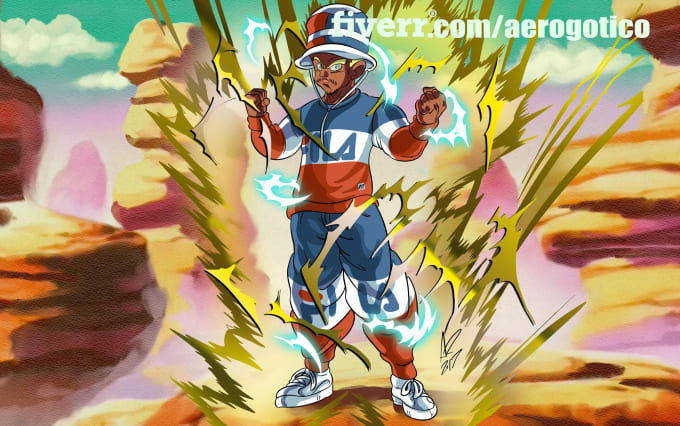 Draw You In Dragon Ball Anime Manga Style By Aerogotico