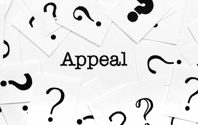 type your appeal letter or power of attorney
