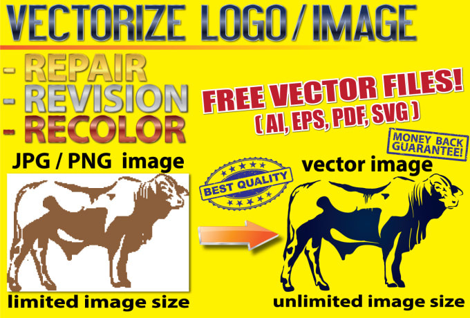 vectorize, convert your logo or graphic into vector