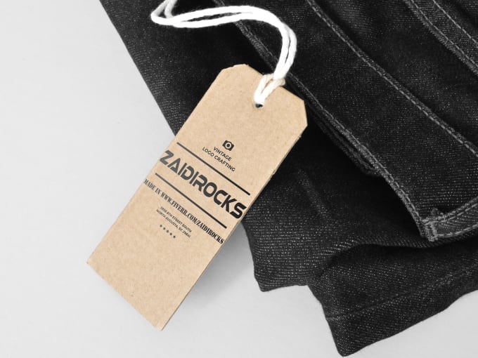 Do clothing labels and tags by Zaidirocks | Fiverr