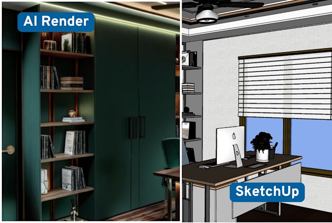 ai interior architectural rendering