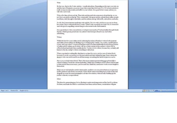 write an article