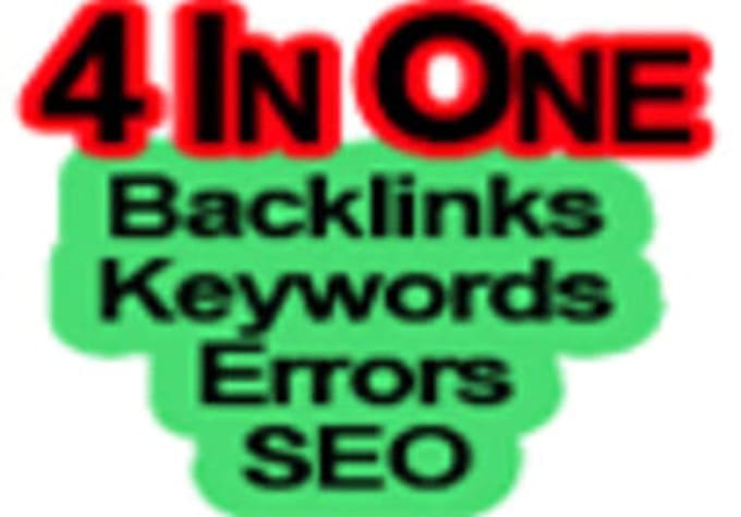 create a Super Complete SEO/Keyword/Error/Backlink Report For Your Website Manually in two days