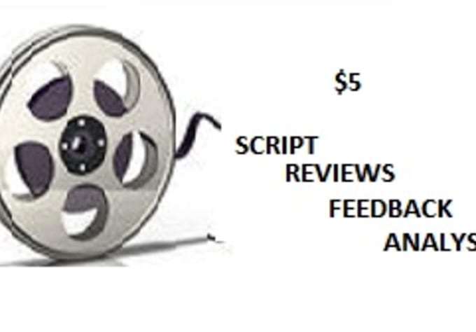 read your screenplay and give it a thorough analysis