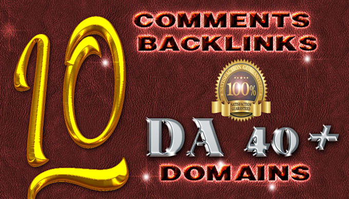 10 comments backlinks on high pa da dofollow domains