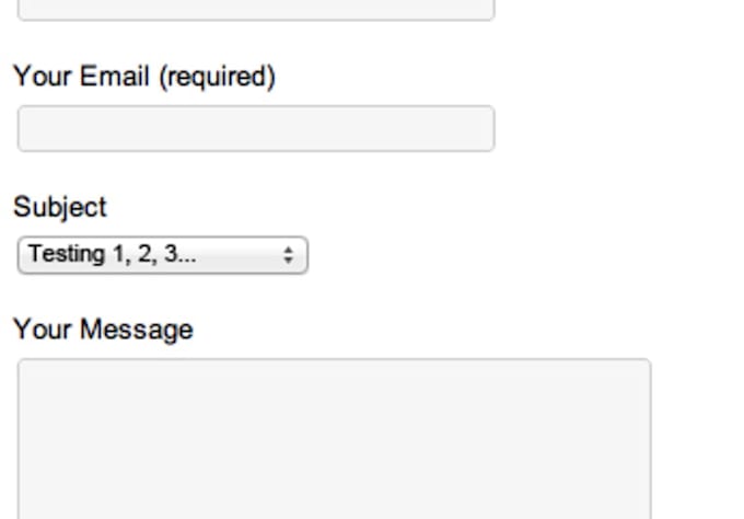 build you a website form