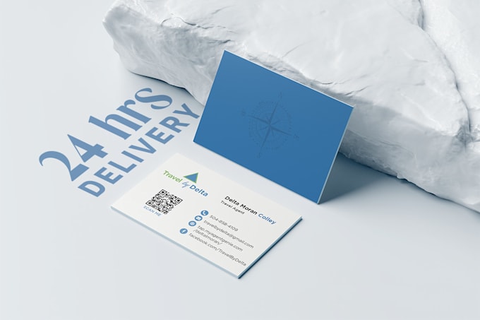 design a modern, simple print ready business card in 24hrs