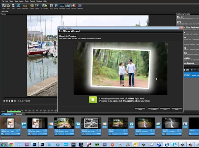 create a photo video slideshow for wedding, birthday, or funeral